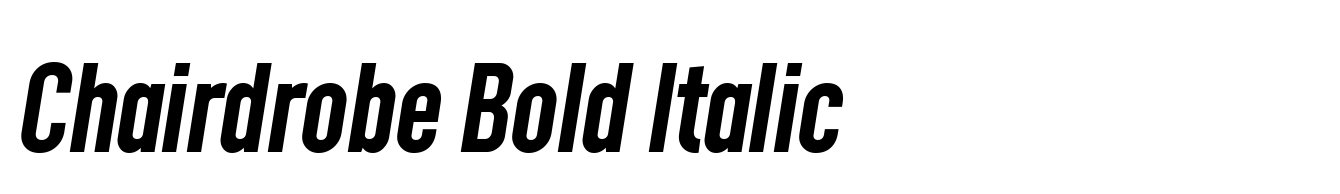 Chairdrobe Bold Italic